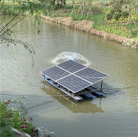 太阳能喷泉曝气机生产厂家具有以下净水效果：